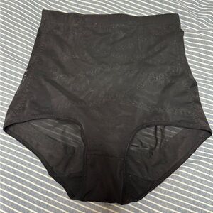 High-Waisted Black Shapewear Briefs